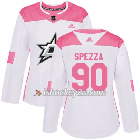 Dame NHL Dallas Stars Trøje Jason Spezza 90 Adidas 2017-2018 Hvid Lyserød Fashion Authentic